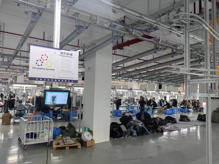 advanced automated hanging system for apparel manufacturing