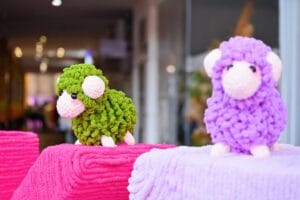mascot of the fair---Fluffy Lamblets