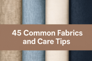 45 Common Fabrics and Care Tips