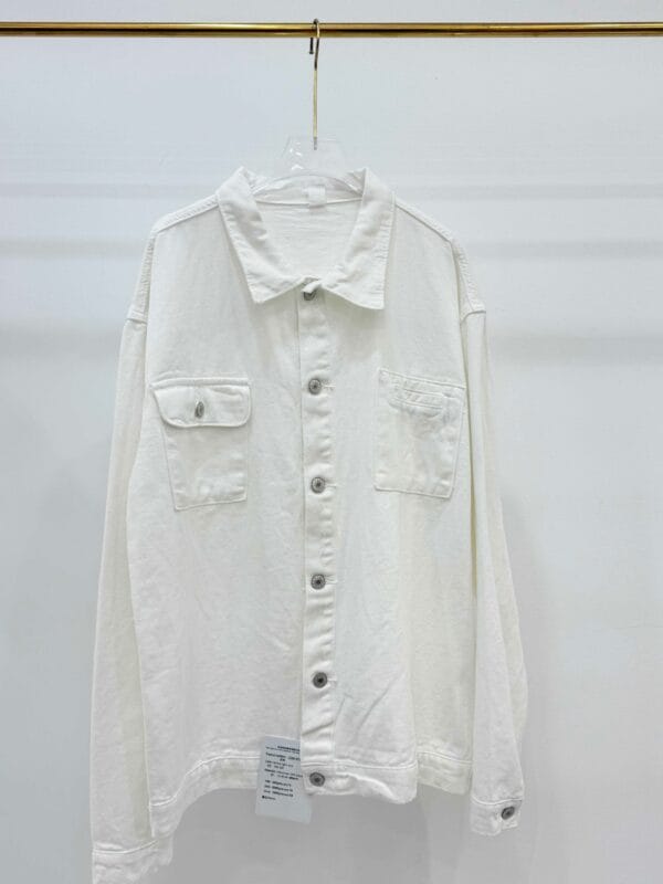 Creamy White Oversized Denim Jacket: Effortless Casual Style