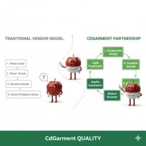 CdGarment partnership vs traditional cooperation