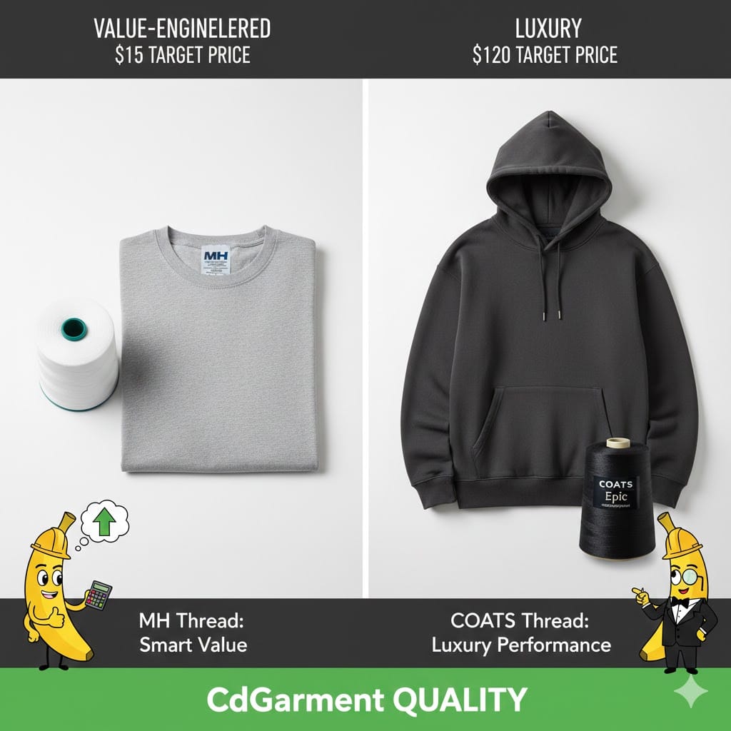 The low-medium thread vs high end