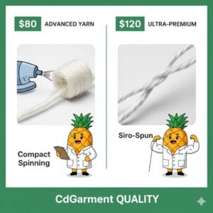 the comparison of Compact Spinning vs Siro-Spun