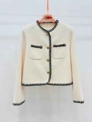 2026 Luxury Chanel-style women's simple coat